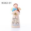 Great Friend Friendship Prayer Angel Girl Resin Decoration Sculpture Garden Flower Fairy Crafts