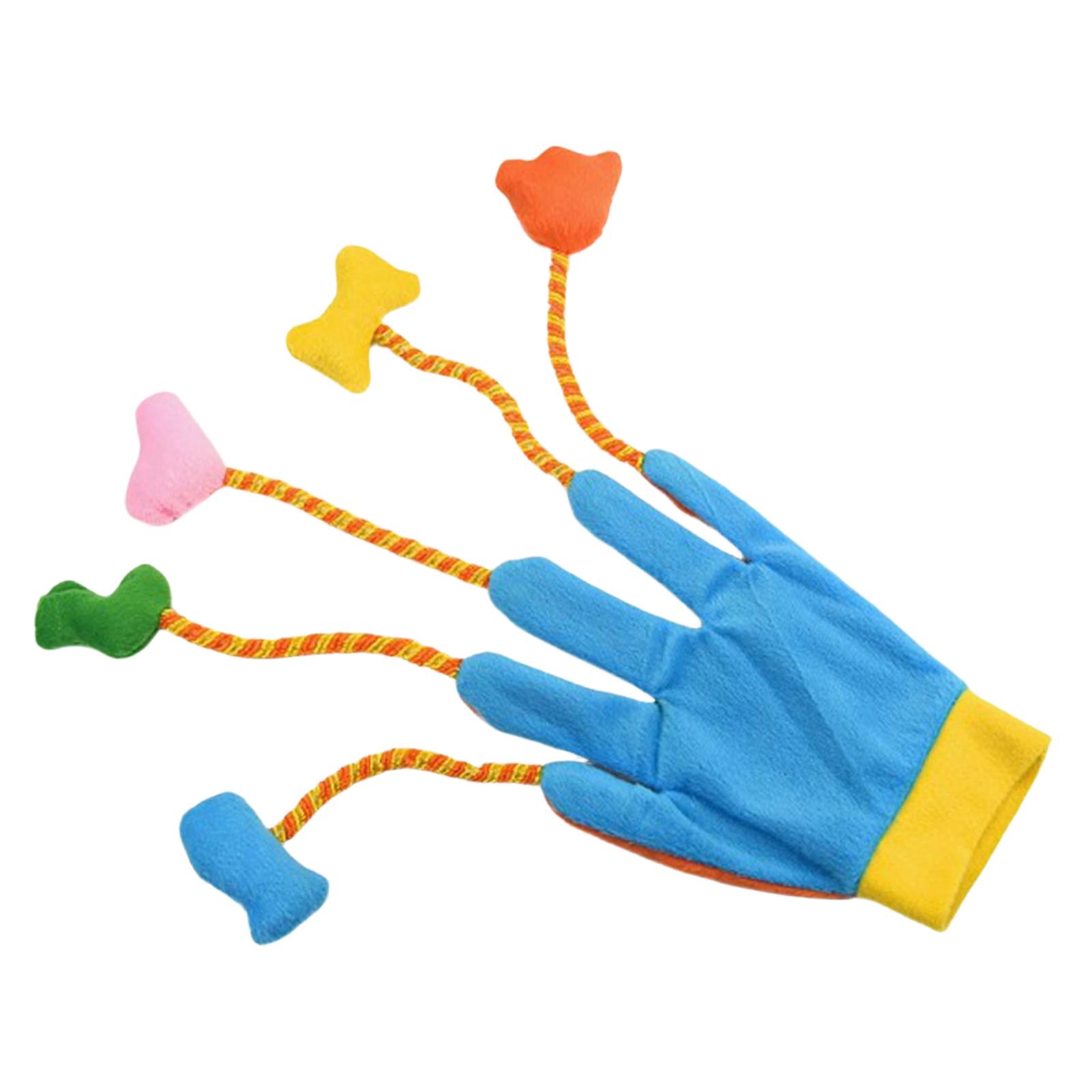 

Игрушки для домашних кошек, Забавные игровые перчатки, Мягкие плюшевые дразнилки-варежки со встроенным колокольчиком, Игрушка-дразнилка с пятью когтями для домашних кошек One Size