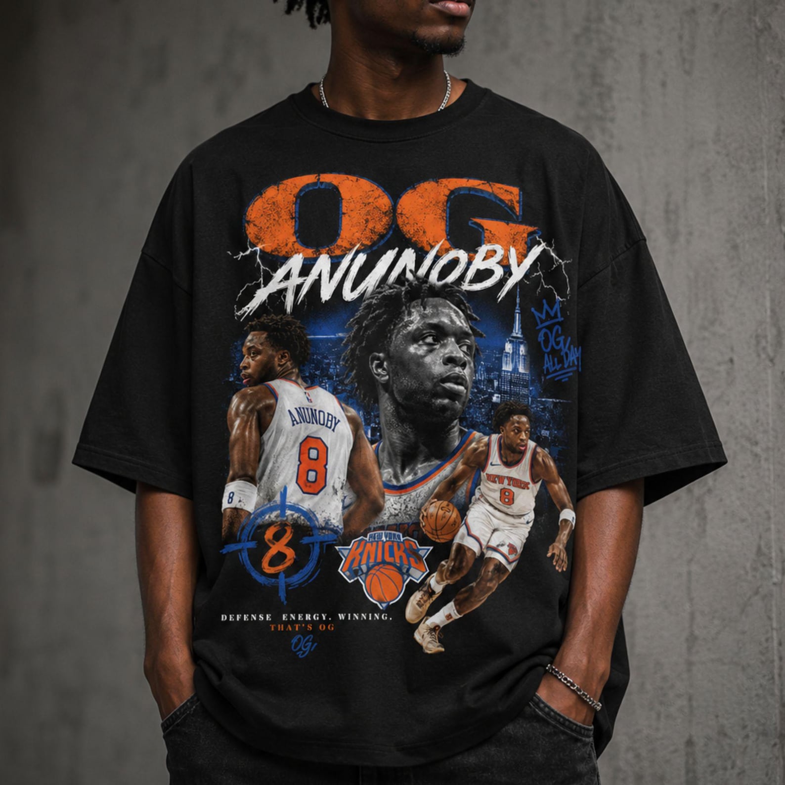 OG ANUNOBY Knicks Unisex T Shirt 4XL