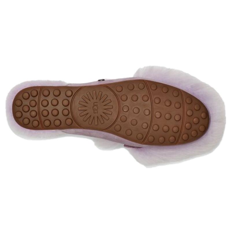 UGG Shaine Fluff Lightweight Cozy Flat Plush Slipper Pink Purple Women's Sneakers 1105316-SHAD