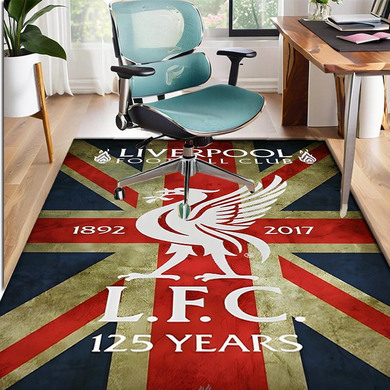 Football Club Pattern Rug, Indoor/Outdoor Mat, for Picnic, Gameroom, Bedroom, Office, Living Room, Home Decor Carpet, Birthday Gift