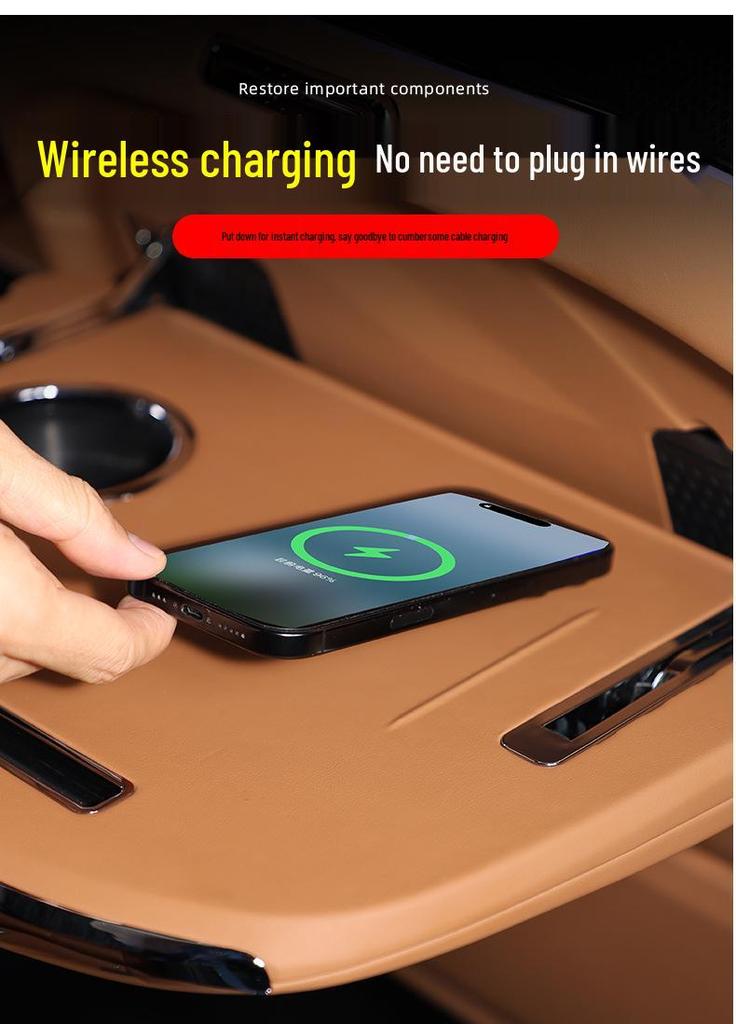 Chery iCAR V27 Rear Seat Tray & Wireless Charger