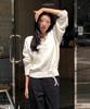 OURHOPE Wool String V-Neck Knit - Ivory