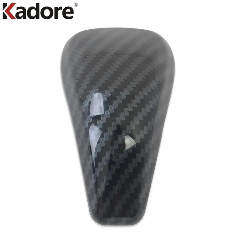 Car Gear Shift Knob Head Cover Trim For Subaru XV Crosstrek SUV 2018      Carbon Fiber Interior Accessories