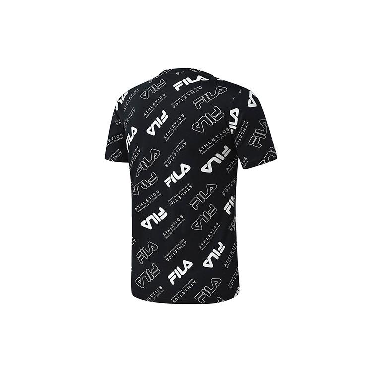 Fila T Shirts Men's All Over Print Crew Neck Moderate Straight Fit A11M311103F-ZA