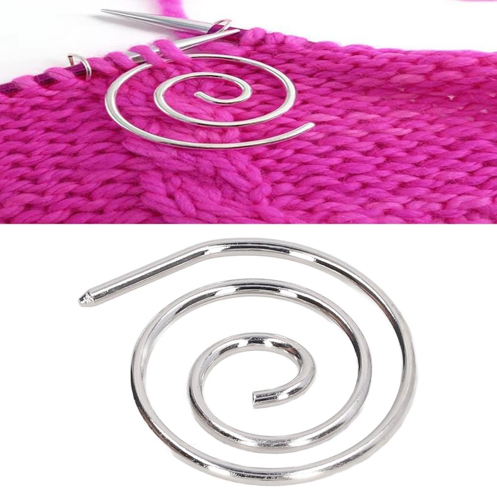 Agujas Circulares de Tejer en Espiral Acero Inoxidable Resistente a la Corrosión Punta Herramienta de Tejer para Tejedores