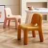 Silla de Plástico Estilo Nórdico con Respaldo, Silla Elegante para Dormitorio Sala de Estar Dormitorio y Sala de Entretenimiento