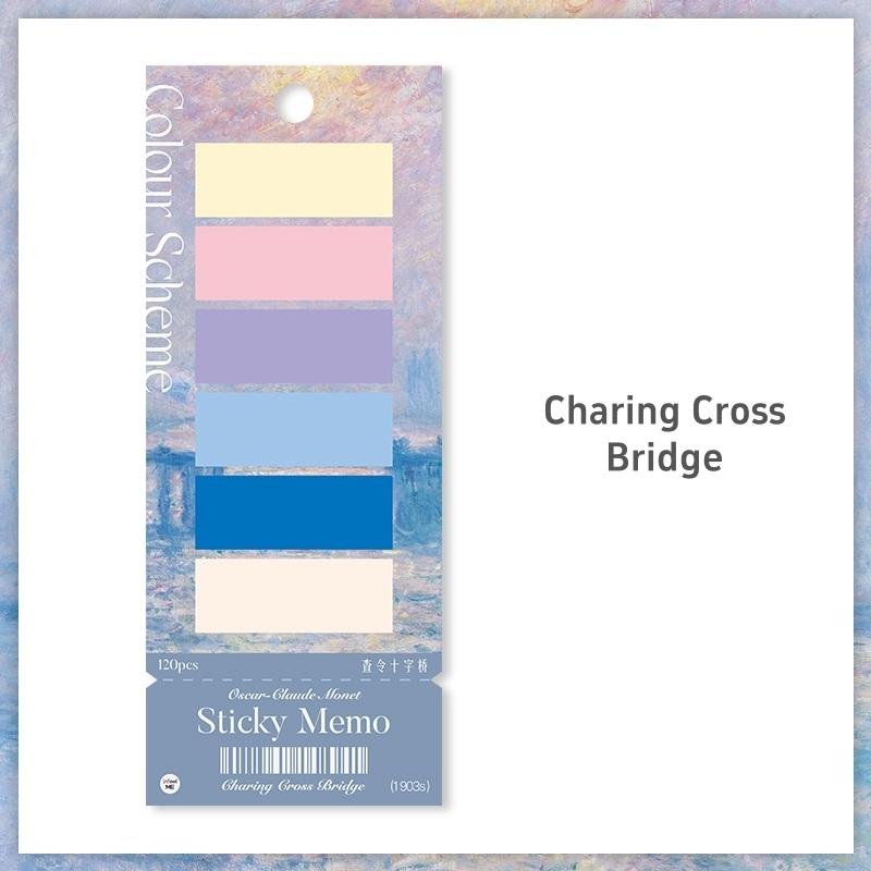 Цветовая схема Стикеры для заметок 120 листов Блокнот для заметок с рисунком художника Самоклеящиеся наклейки для индексов Этикетки