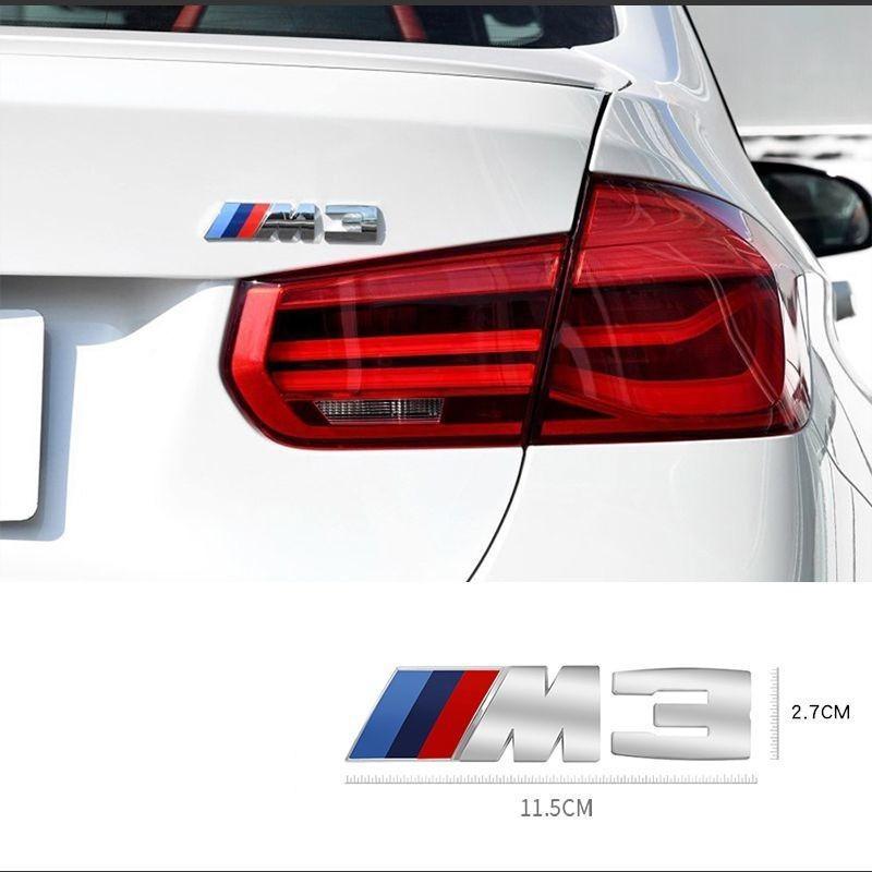 BBKI7 3D Emblem Car Fender Side Rear Trunk Badge M Logo Sticker Number Decal For BMW M1 M2 M3 M4 M5 M6 M7 Performance Auto Accessories