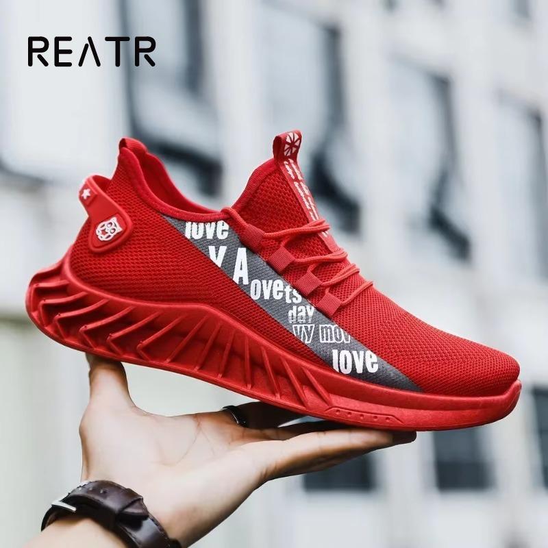 Nové jarní a podzimní pánské běžecké boty s měkkou podrážkou, síťované prodyšné, ležérní sportovní boty, pánské trendy boty s kokosovým vzorem, pánské boty