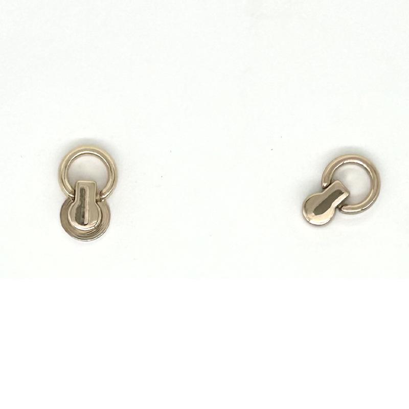 Zinc Alloy Ear Buckle Monk Head Ring with Nipple Stud for Phone Cases