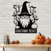 Metal Wall Art Sign Santa Silhouette Customizable Reusable Hot Sale Home Garden Holiday Party Decor
