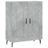 VidaXL Buffet Concrete Grey 69.5x34x90 Cm Engineered Wood 830216