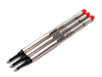 LAMY Rollerball Refill and Lamy Red LM63RED of (for Safari, Alster, Studio, 2000) (Set 3) [Official Import]