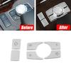 2025 Hot Racing Grills 6Pcs Center Console Multimedia Button Cover For Mercedes For Benz E Class W212 10-15 Car Centre Multimedi