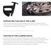 Black Automobile Tire Clamping Wheel Changing Helper Tire Change Parts