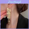Love Heart Drop Earrings With Gold Plated Zinc Alloy For Women Summer Fashion Jewelry