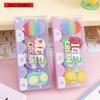 Kawaii Schreibwaren Süßer Sommer Büro Schulbedarf Eiscreme Buntes Radiergummi Set Schüler Kindertag Weihnachtsgeschenk Lieblich