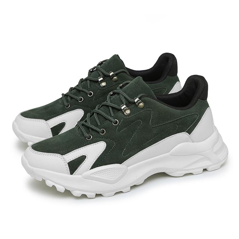 

Men s Large Suede Thin Soled Height Increasing Comfortable and Casual Versatile Trendy Wear Resistant Anti Slip Sports Shoes 44