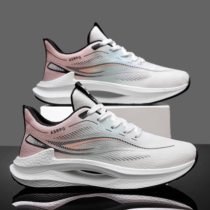 Men's shoes 2025 summer mesh breathable running shoes men's shoes lightweight shock-absorbing soft-soled student shoes Korean version of trendy r