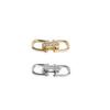 18K Gold-Plated Double U Buckle Bracelet/Necklace Clasp Connector for DIY Jewelry