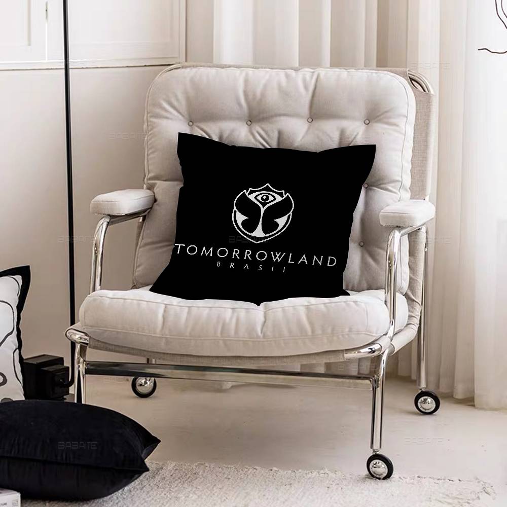 T-Tomorrowlands Music Logo Personalized Pillow Dust Cover Bedroom Kids Party Decoration Pillowcase Birthday Children Gift