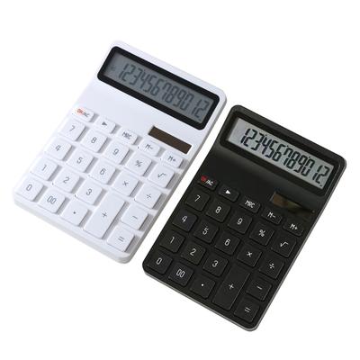 12 Digit Calculator with Wide Screen Solar Power for Efficient Home and Office Calculations Standard Calculators