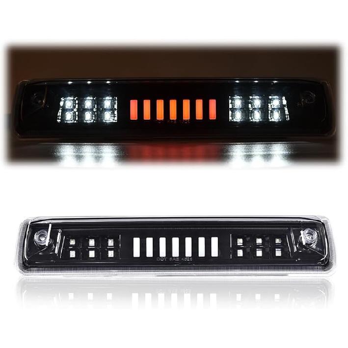 G-PLUS LED Third Brake Light Compatible With 1999-2006 Chevy Silverado/GMC Sierra 1500 2500 3500,3RD Cargo LED Tail Stop Lamps Clear Lens Chrome