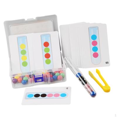 Clip Beads Test Tube Toys Rainbow Clips for Age 3~6 Holiday Gifts 1