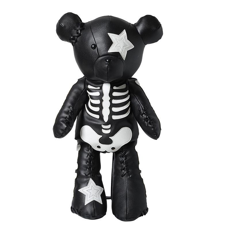 Adorable Unisex Bear Pattern Backpack For Children With Fun Color Block Style чёрный