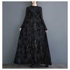New Retro Niche Dark Jacquard V-neck Temperament Halter Dresses