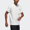 Adidas Outdoor Round Neck Pullover Sports Short Sleeve T-Shirt Unisex Tops Bright-White HB8914