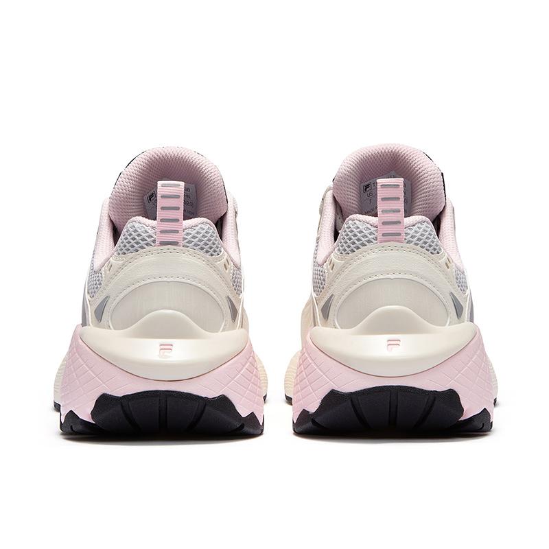 FILA Fusion Ring Fashion Low-Top Casual Shoes Women sneaker White Gray T12W511105FGB