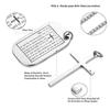 Hip Hop Military Dog Tag Titanium Steel Cross Pendant Necklace Unisex Streetwear Fashion Accessory