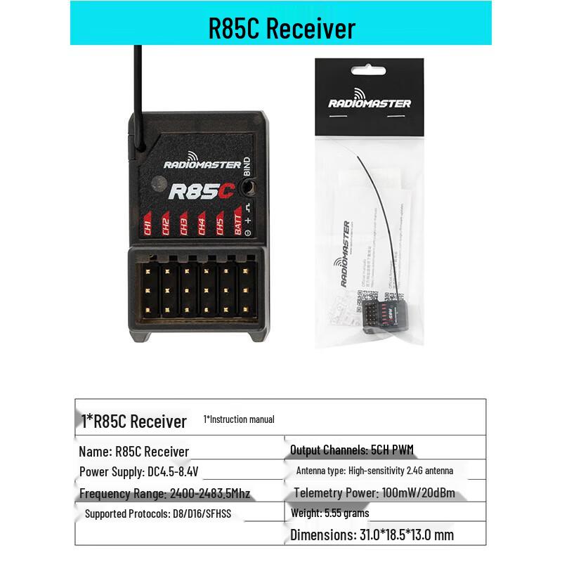 Радиопередатчик RadioMaster MT12, 12-канальный, 2.4G, ELRS
