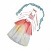 1/3 BJD Doll Outfit Lace Trim Clothes Set Layered Tulle Miniature Clothing Dark Blue