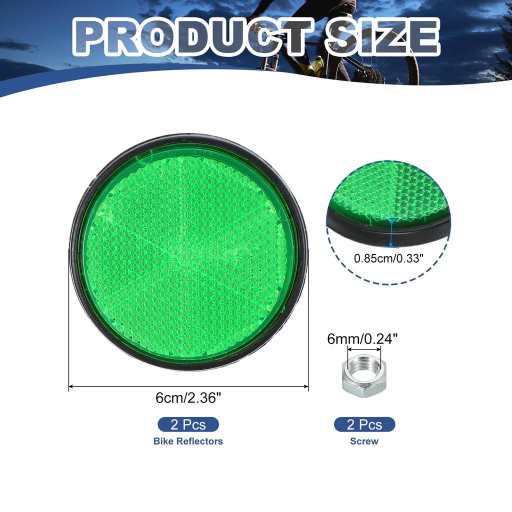 PATIKIL Round Rear Lift Rotor,Set of 2 Safety Rifts Rective Warning Rifts Rector Plastic