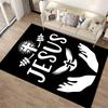 Jesus Cross with Dove and Hands Design Non-slip rug suitable for living room and bedroom sofas