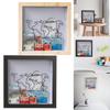 Adventure Archive Box Bank Money Box Wooden Saving Box Souvenir Travel Shadow Box Funny Travel Keepsake Souvenir Box for Friends