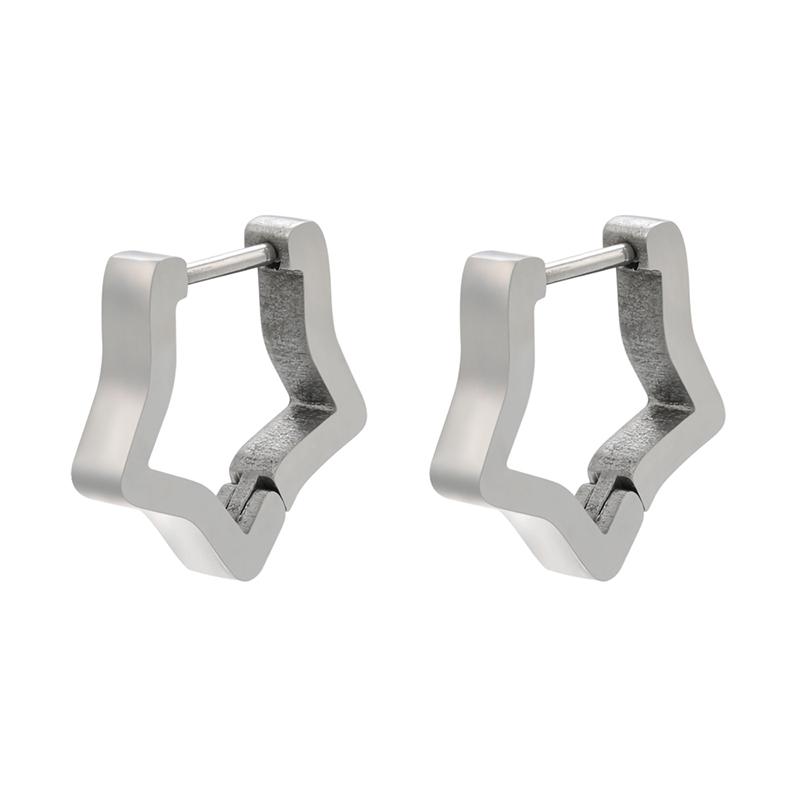 Stainless Steel Earrings Geometric Shapes Triangle/Heart/Rectangle Fade-Resistant Hypoallergenic Nickel-Free Jewelry Earrings