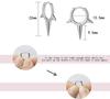 925 Silver Cone-Shaped Three-Spike Punk Earrings