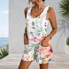 Womens Sleeveless Pocket Romper Plus Size