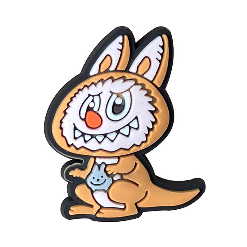 18Pcs/Set Lovely Cartoon Labubu Series For Shoe Charms Accessories For Classic Clog Shoe Upper Buckle Shoe Decoration Kids Gift