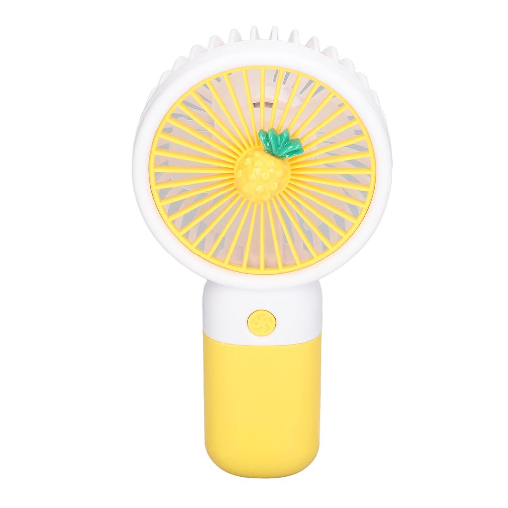 Mini Handheld Fan Cartoon Design Strong Wind USB Rechargeable Mini Portable Fan for Travel Office