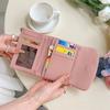 Casual Zipper Short Wallets Solid Color Large Capacity Card Holder Soft Leather Coin Purse Women