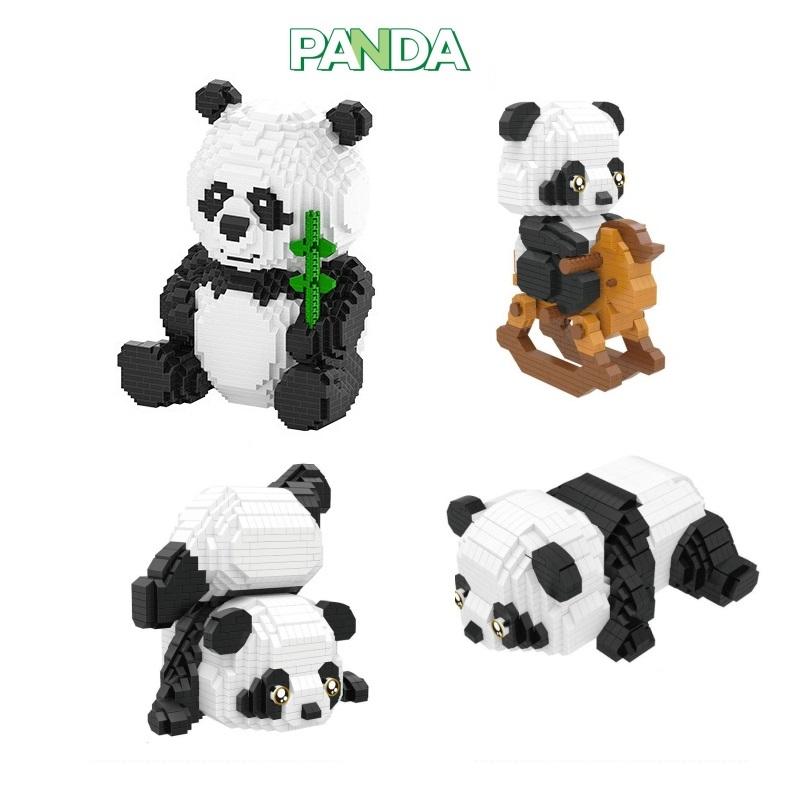 Mini Blocks Building Toy Lovely Animal Panda Plastic Bricks Collection For Kids Christmas Gifts Juguetes Girl Present