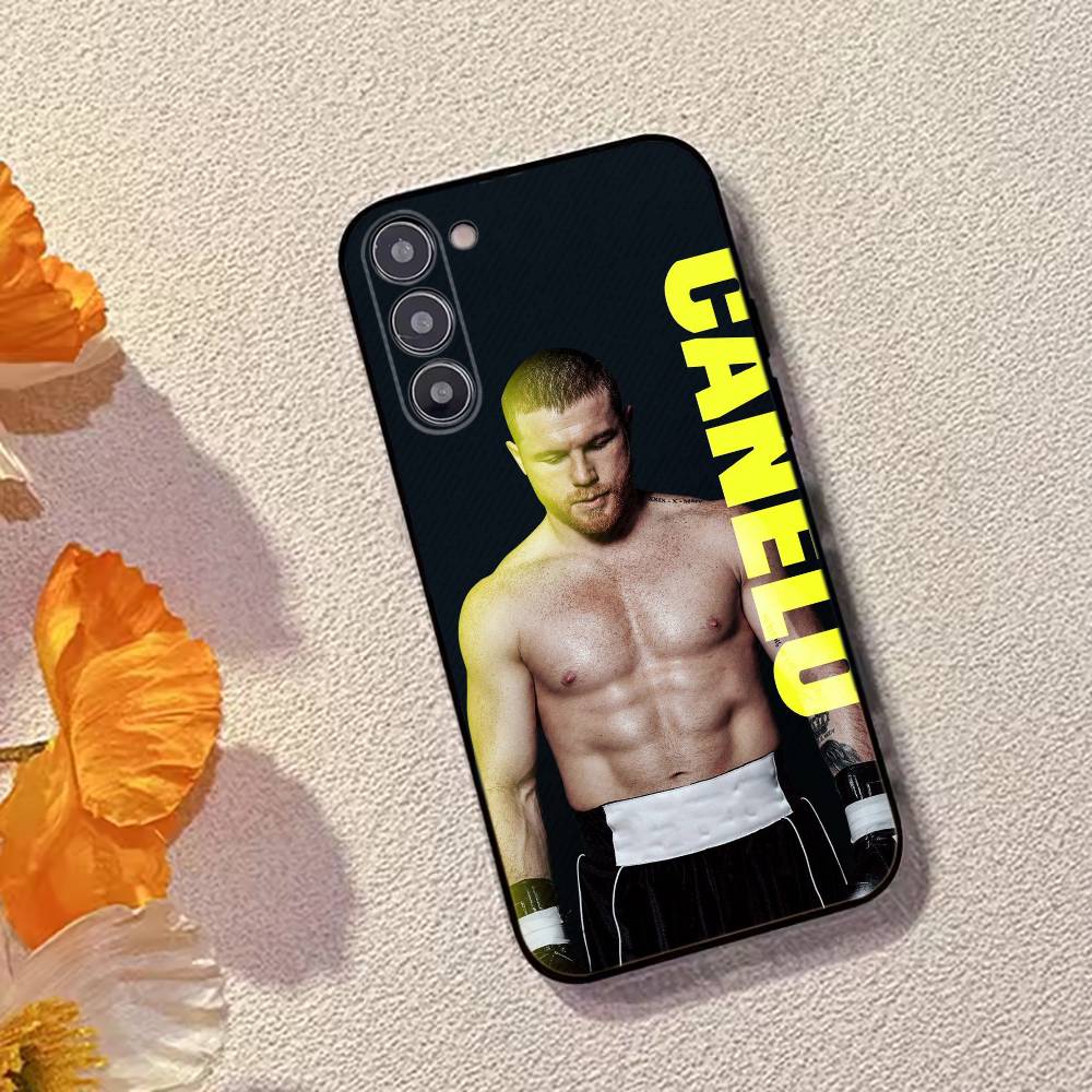 Mexico Boxing Canelo Alvarez Phone Case For Samsung Galaxy A73,A72,A71,A70,A53,A52,A51,Soft Silicone Black Cover