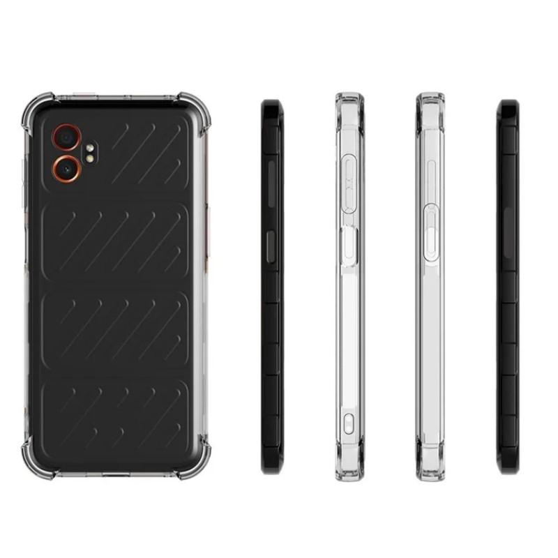 For Samsung Galaxy XCover7 Pro Clear TPU Case WANLONFENG TM Series 2.0mm Phone Back Cover