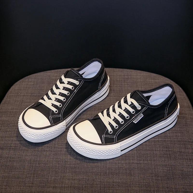 Zapatos De Mujer Tendencia Woman Platform Sneakers Women Casual Canvas Shoe Breathable Sneakers Fashion Skateboard Shoe