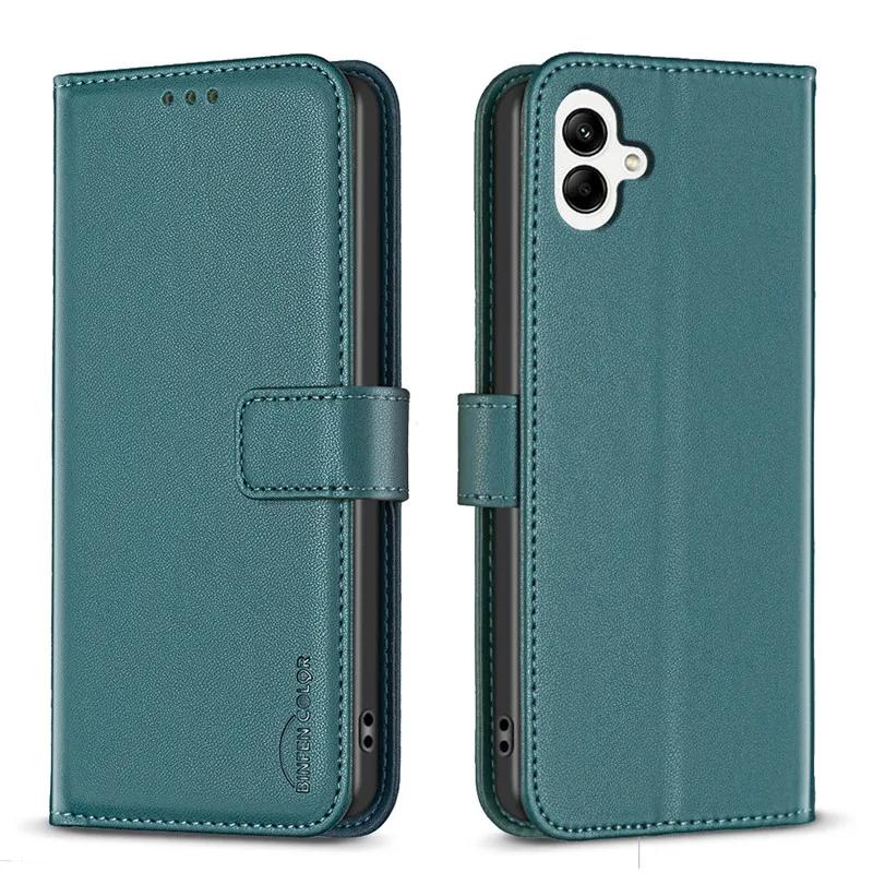 Portfel Etui Klapka na Dla Samsung Galaxy A05 Klasyczny Telefon Skórzane Etui Dla A05 A 05 SM-A055F A055 6.7" Etui Kieszeń na Karty Tylna Pokrywa